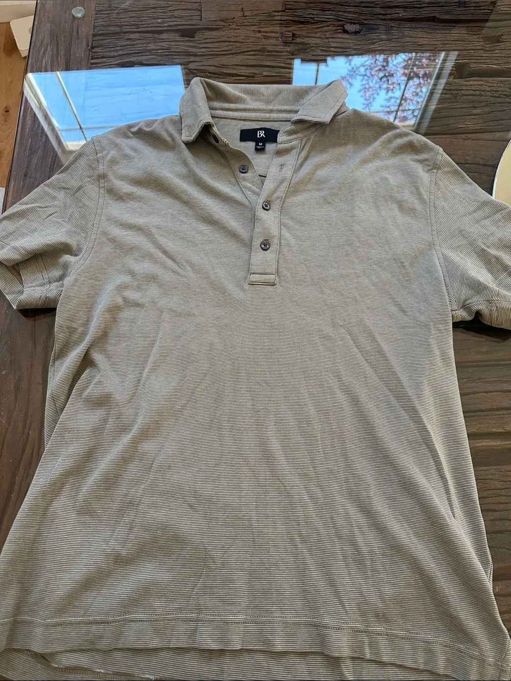 Banana Republic Men's Light Sage Green Polo